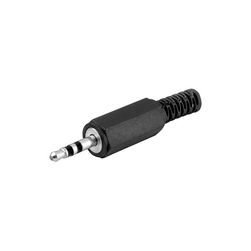 conector jack 2.5 mm stereo cu protectie cablu, plastic, set 10 bucati, goobay conector jack 2.5 mm stereo cu protectie cablu, plastic, set 10 bucati, goobay