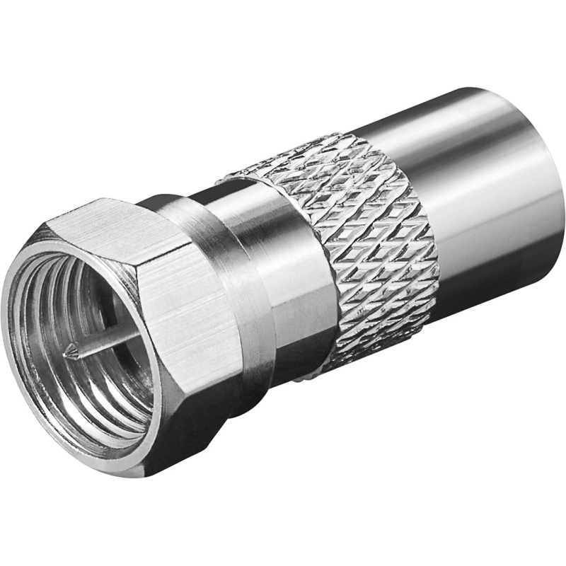 mufa cablu coaxial tata- f tata din cupru, set 10 bucati, goobay