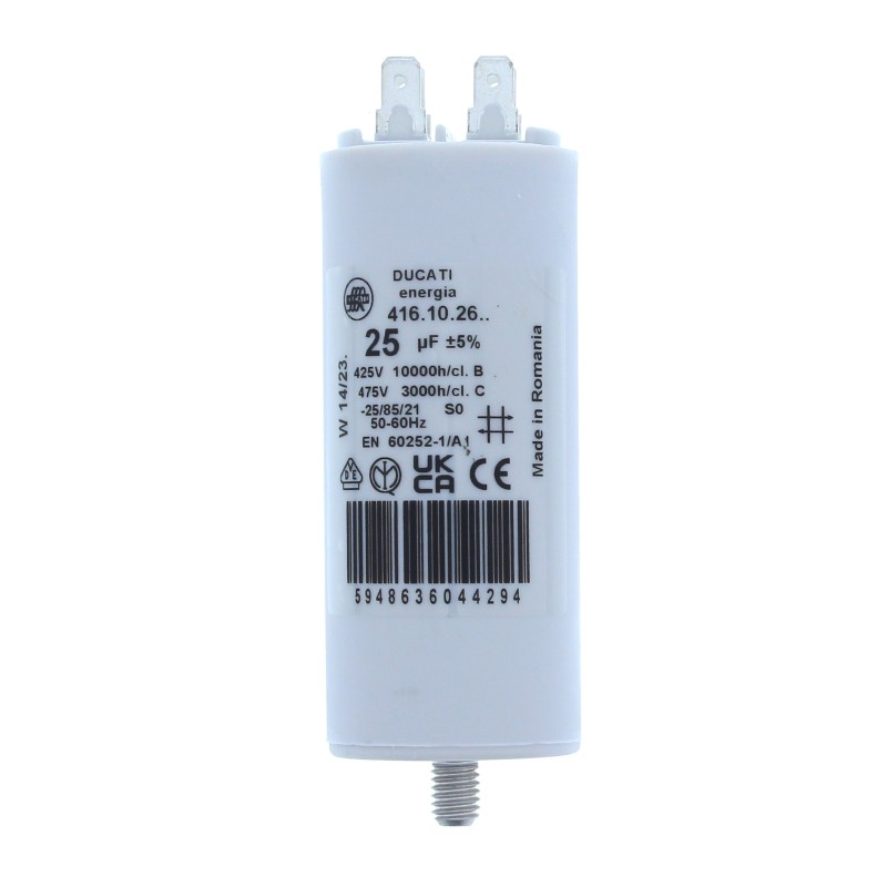 condensator pornire motor 425v 25uf cu pin, ducati energia 416102664