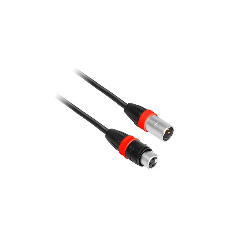 cablu profesional dmx  ip65 xlr tata - xlr mama 10m
