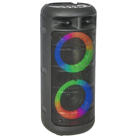 boxa portabila 2x4"/10cm 200w bt/fm/usb/msd