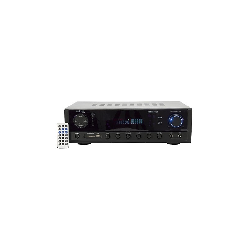 amplificator 2x50w fm/bt/usb/sd/aux 2 linii mic