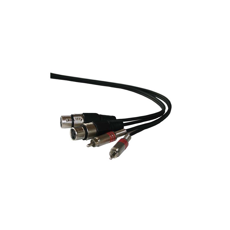 cablu 2rca tata/2xlr mama 3m