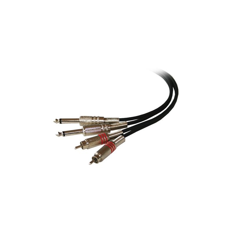 cablu 2rca tata/2jack 6.35 mono 5m