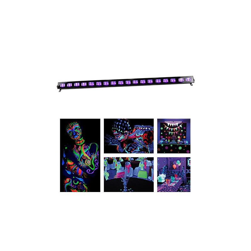 led bar uv 18 x 3w