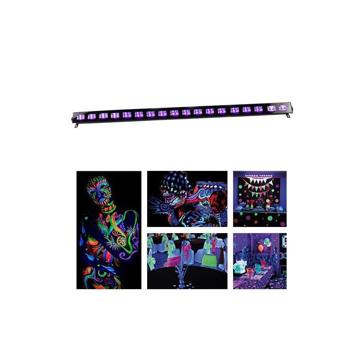 led bar uv 18 x 3w