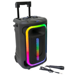 boxa portabila cu efecte led 12"/30cm cu tws bt/usb/aux//msd