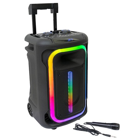 boxa portabila cu efecte led 12"/30cm cu tws bt/usb/aux//msd