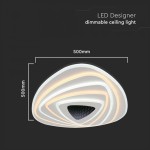 corp iluminat decorativ dimabil 120w 3000k + 6000k - alb corp iluminat decorativ dimabil 120w 3000k + 6000k - alb