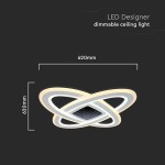 corp iluminat decorativ dimabil 130w 3000k + 6000k - alb corp iluminat decorativ dimabil 130w 3000k + 6000k - alb