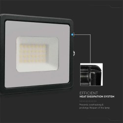 reflector led smd 30w 4000k ip65 - negru