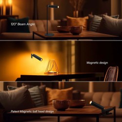 lampa birou magnetic 3w 4000k - negru