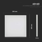 panou led 36w 2in1 60cm x 60cm 3960lm 6400k alb rece