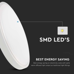 plafoniera led 30w 4000k ip44 cu senzor de miscare