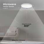 plafoniera led 30w 4000k ip44 cu senzor de miscare plafoniera led 30w 4000k ip44 cu senzor de miscare