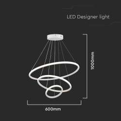 candelabru led 32w 3000k 60x40x100cm - alb