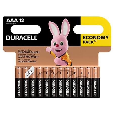 baterie alcalina duracell lr03 blister 12 buc