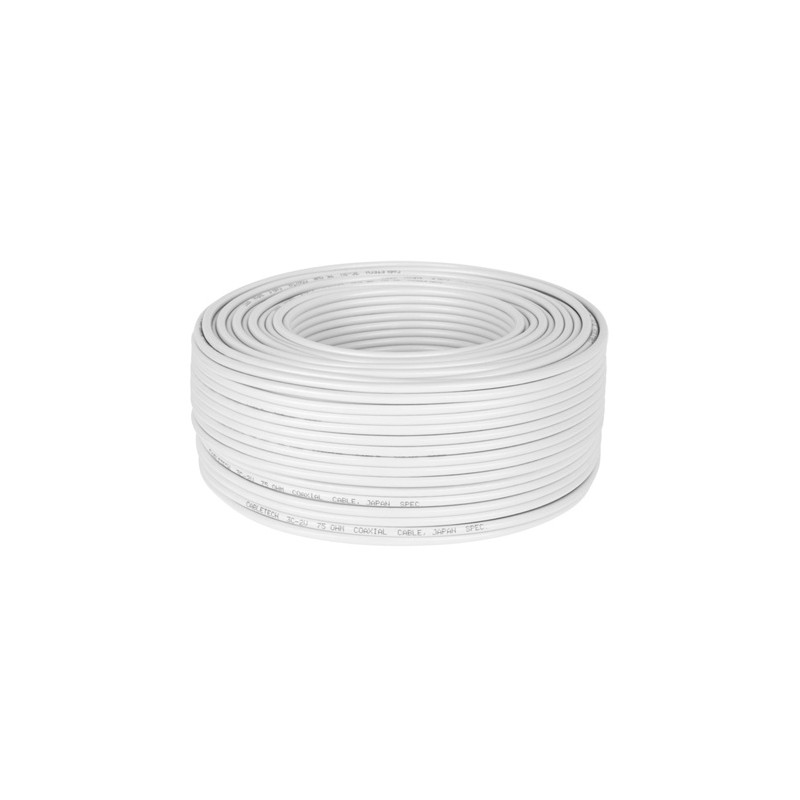 cablu coaxial 3c2v alb cablu coaxial 3c2v alb