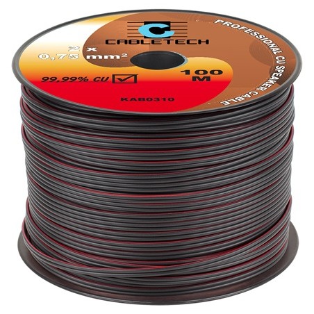 cablu difuzor negru 0.75mm cu