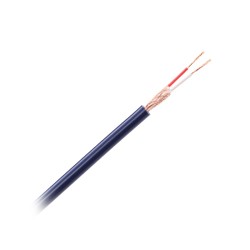 cablu microfon stereo albastru 6mm
