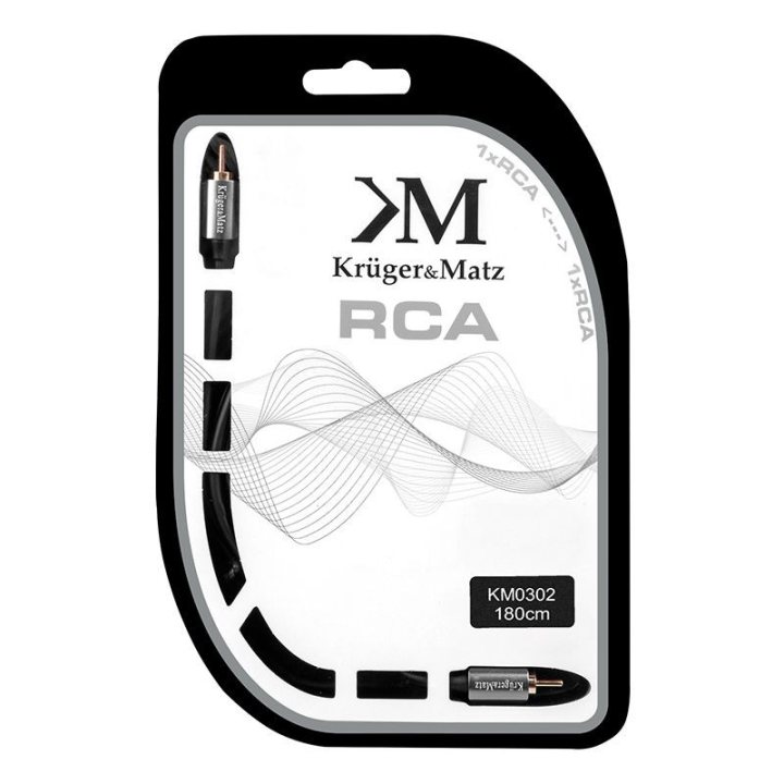 cablu 1rca-1rca 1.8m kruger&matz