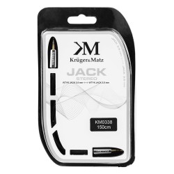 cablu stereo 3.5 tata - tata 1.5m blister kruger&matz