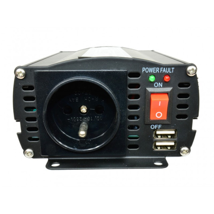 Invertoare auto, Invertor auto IPS 350/500 convertor 12v 220 cu port USB -3, dioda.ro