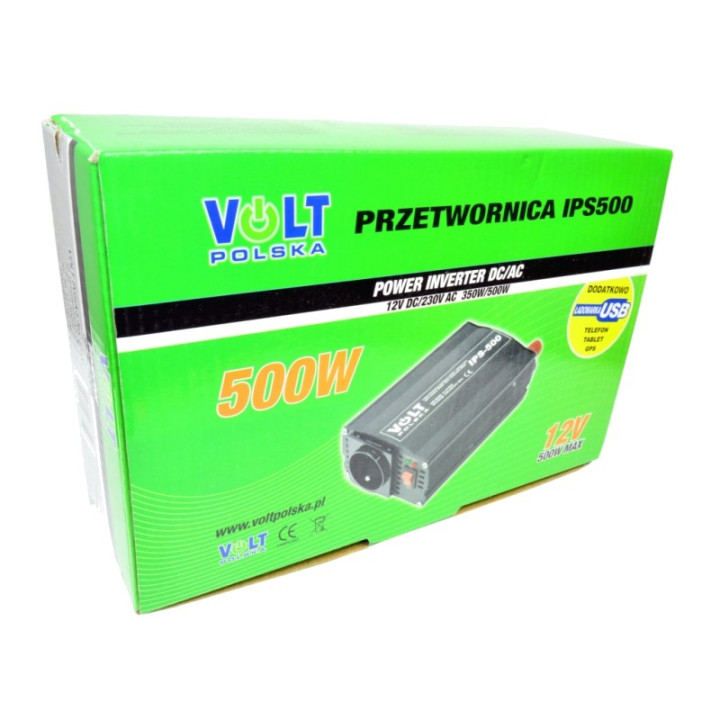 Invertoare auto, Invertor auto IPS 350/500 convertor 12v 220 cu port USB -6, dioda.ro