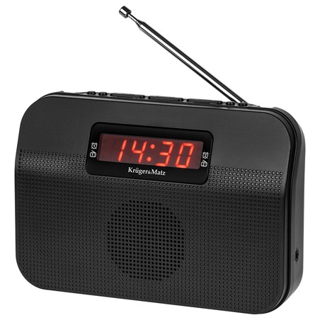 radio am fm portabil cu alarma kruger&matz