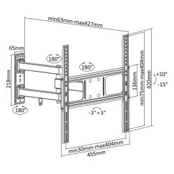suport universal led tv 32 inch-55 inch kruger&matz