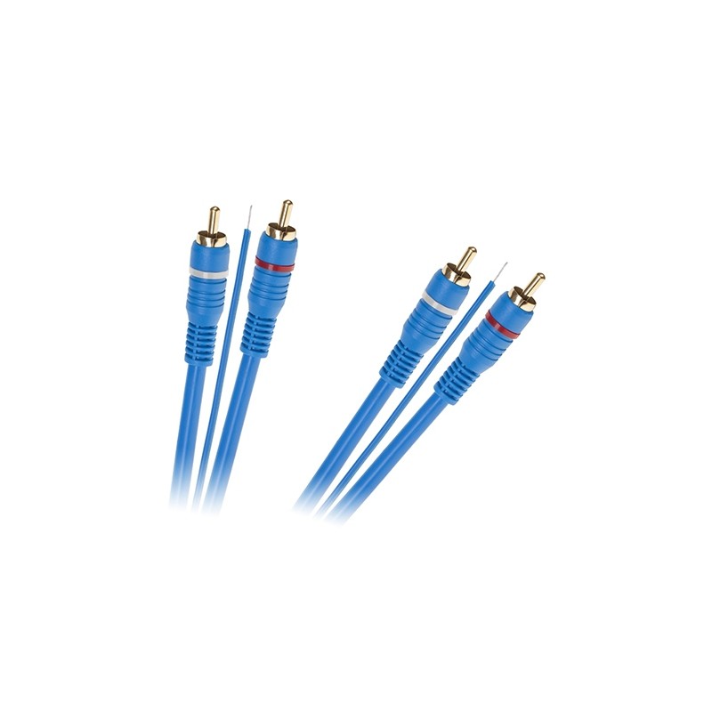 cablu 2xrca tata - 2xrca tata + remote 5m