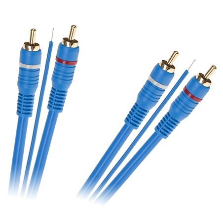 cablu 2xrca tata - 2xrca tata + remote 5m