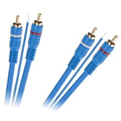cablu 2xrca tata - 2xrca tata + remote 5m