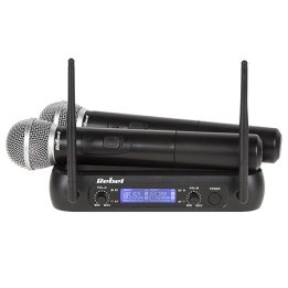 set doua microfoane vhf rebel