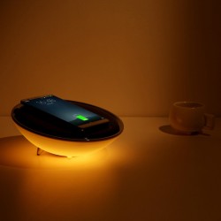 lampa led 10w incarcare wireless qi platinet