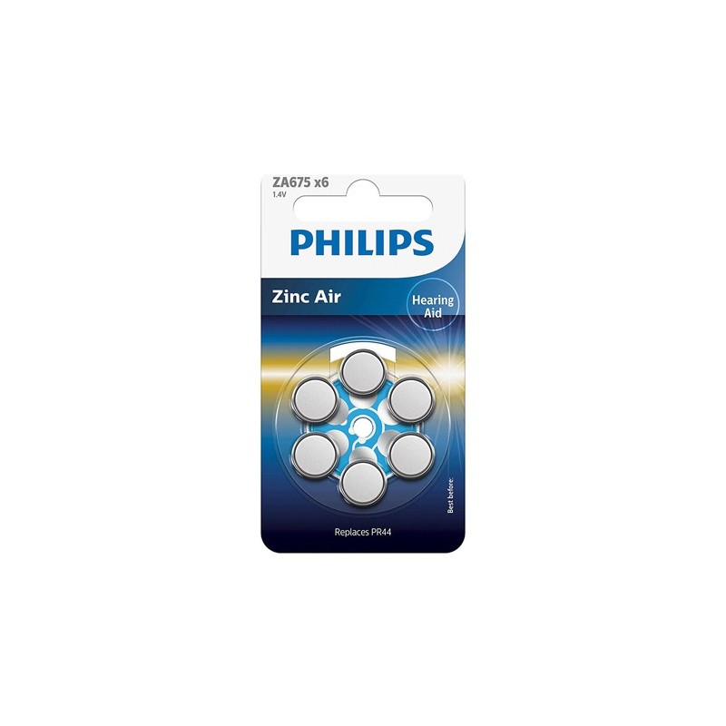 baterie auditiva zinc air blister 6 buc philips