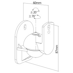 suport sateliti max 3.5kg set 2buc
