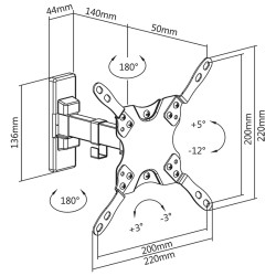 suport universal led tv 13-42 inch