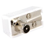 Conectori, Mufă coaxial 9,5mm (IEC 169-2) tată în unghi 90° pe cablu -1, dioda.ro