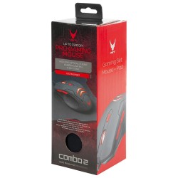 set mouse gaming 3200dpi + mousepad