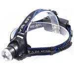 lanterna de cap cu acumulator 1 led 10w, include 2 x 18650, tl-7022 ted