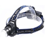 lanterna de cap cu acumulator 1 led 10w, include 2 x 18650, tl-7022 ted