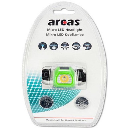 lanterna de cap cu 1 led credd, include 2 x cr2032 arcas