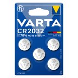 baterie litiu 3v cr2032 230mah, dimensiuni 20 x 3.2 mm varta blister 5