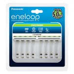 eneloop incarcator smart incarca 8 acumulatori simultan aa r6 aaa r3 bq-cc63e eco plastic free