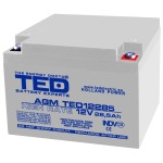 acumulator 12v high rate, dimensiuni 165 x 175 x 125 mm, baterie 12v 28.5ah m5, ted electric ted003447 acumulator 12v high rate, dimensiuni 165 x 175 x 125 mm, baterie 12v 28.5ah m5, ted electric ted003447