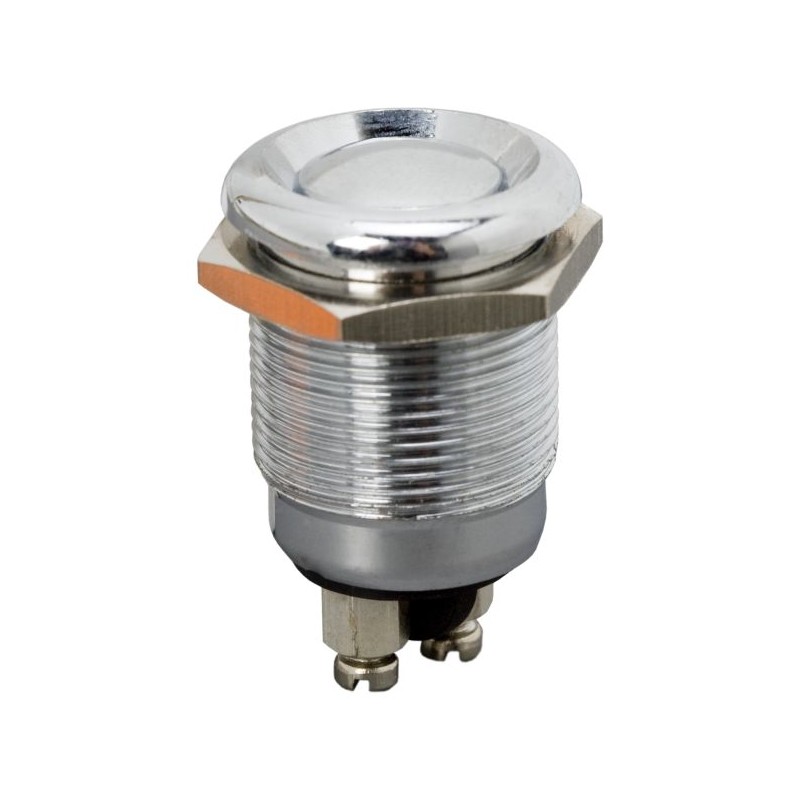 buton, 1 circuit 2a-250v off-(on), metal • rezistent la apa