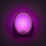 lumina de veghe led cu colori alternante premium "smooth" - 7 led, 8x10cm