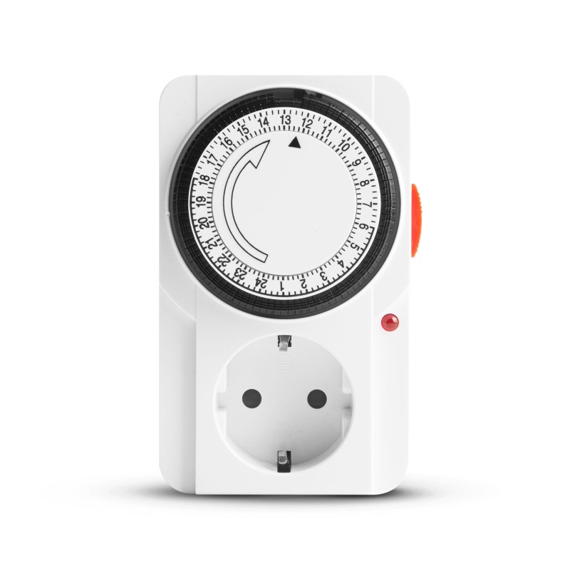 priza cu temporizator analogic - cu indicator led - 230v - 16a - 3680w