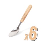 set de linguri cu maner de lemn - 6 piese